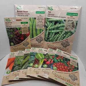 Essential Veg Seed Pack - 10 Well known varieties to get you started.