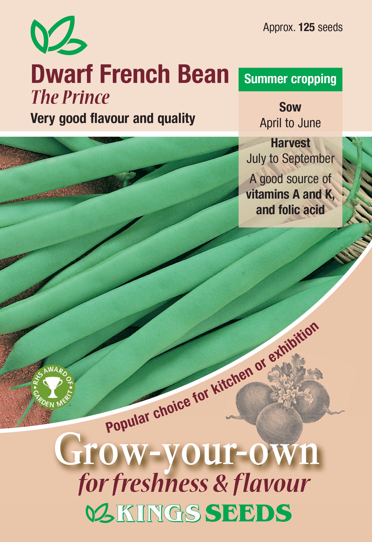Dwarf French Bean – ‘The Prince’
