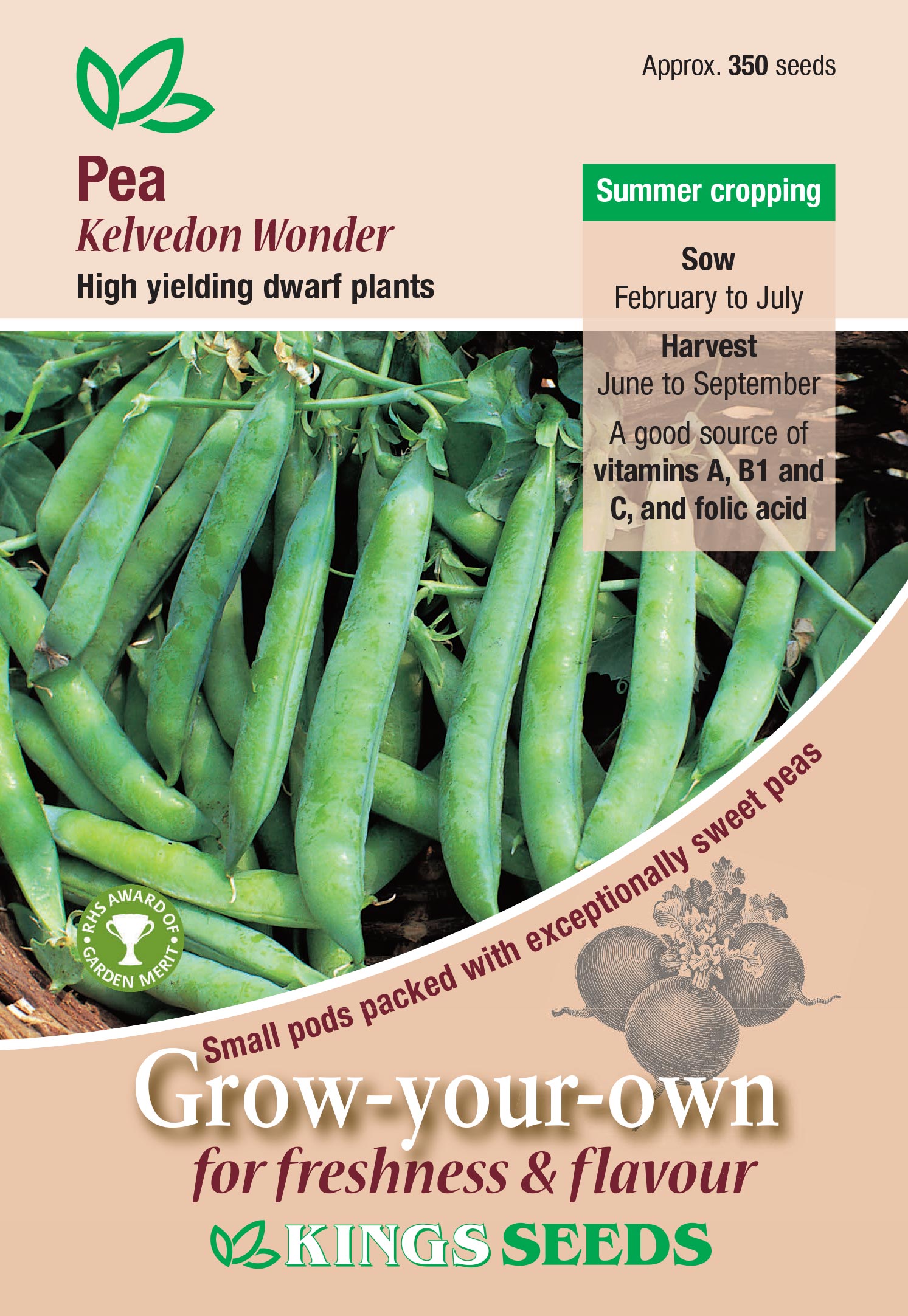 Pea – ‘Kelvedon Wonder’