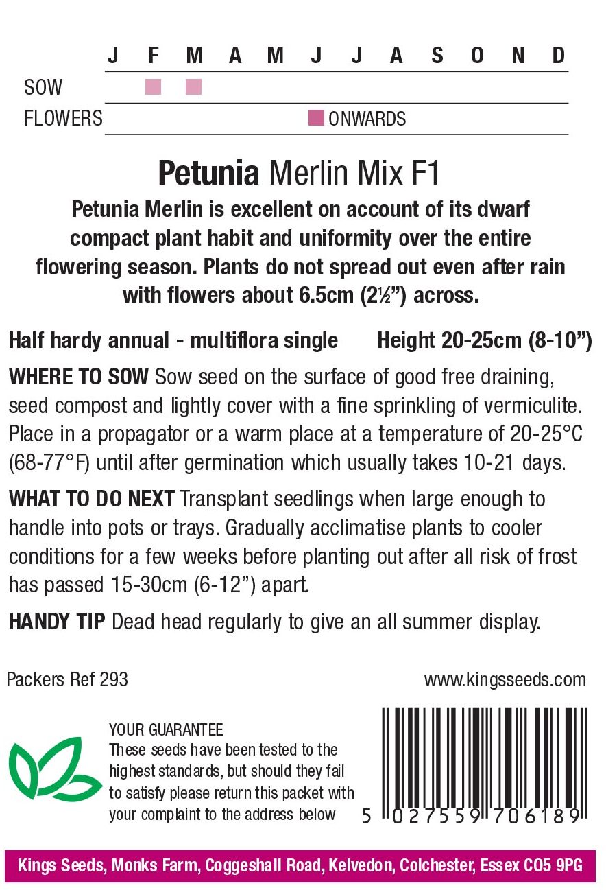 Petunia Merlin Mixed F1 - HHA - Image 2