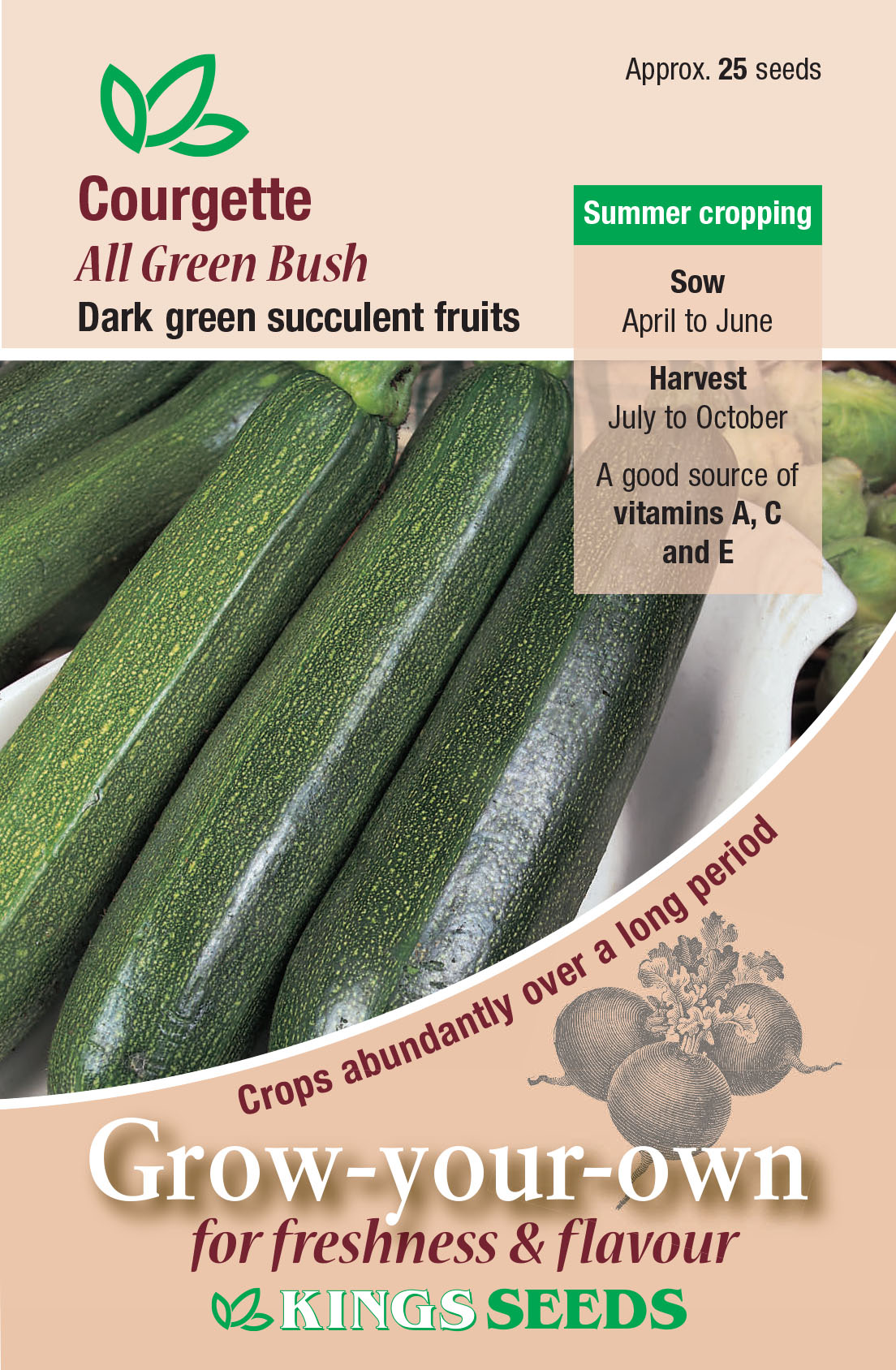 Courgette - All Green Bush