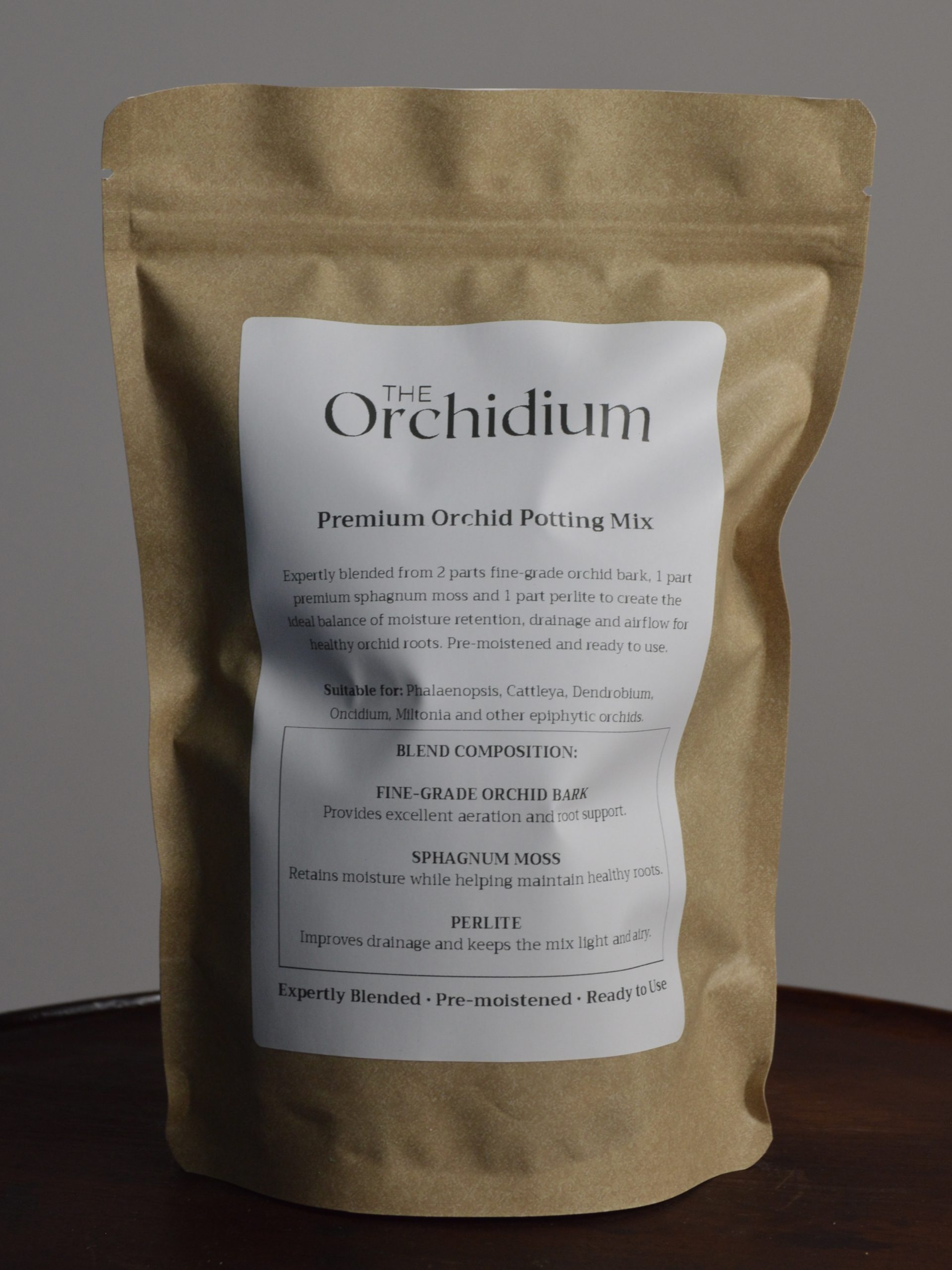Single Orchid Repotting Mix | Pre-Mixed Orchid Bark, Moss & Perlite (140g) - Image 3